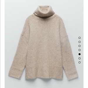 Zara High Collar Knit Sweater
